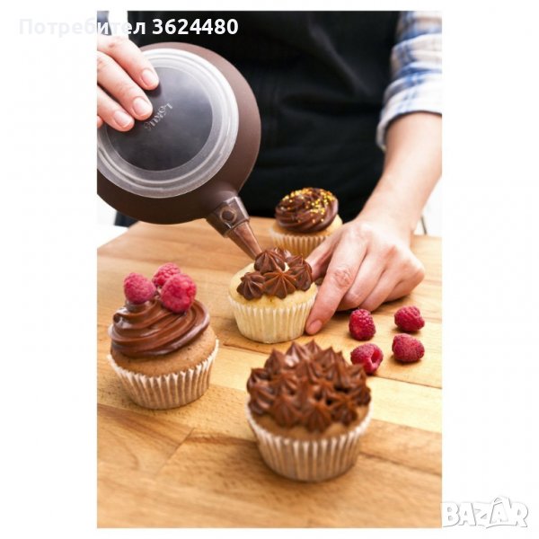 1853 Пош и силиконова подложка за приготвяне на френски макарони, снимка 1