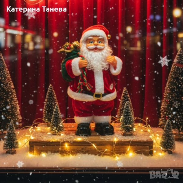 Танцуващ Дядо Коледа с музика и светлини – празнично настроение у дома, снимка 1