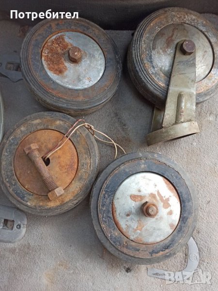 Чугунени транспортни колела , снимка 1