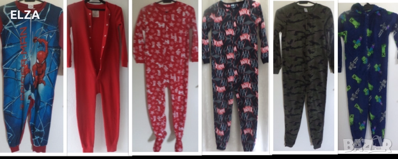 Памучни и поларени пижамки за 7-8 години, снимка 1