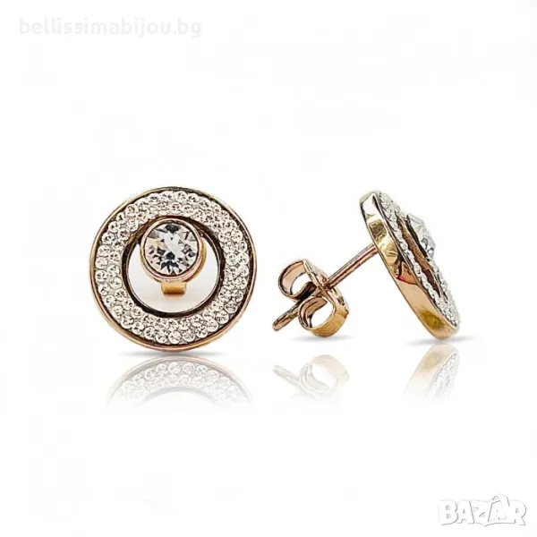 Дамски Обеци с Кристали Сваровски/Swarovski, снимка 1