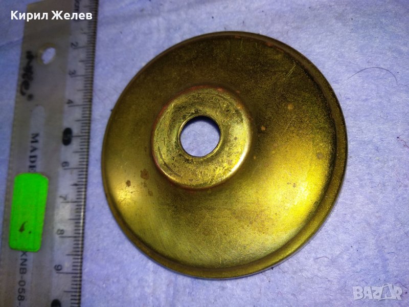СТАР МЕСИНГОВ ДЕКОРАТИВЕН ЕЛЕМЕНТ КАПАЧЕ За ЧАСТИ РЕСТАВРАЦИЯ ДЕКОРАЦИЯ 28405, снимка 1