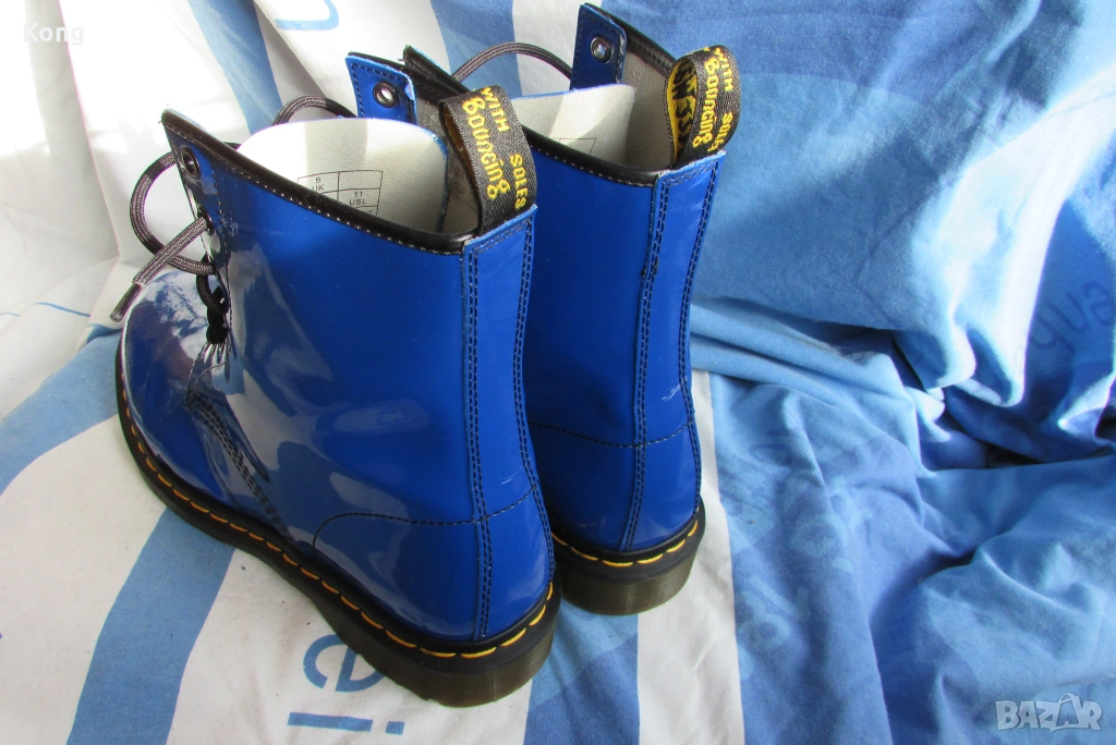 Мъжки кубинки Dr. Martens 1460 Royal Blue Обувки естествена кожа DSQUARED2 маратонки , снимка 1