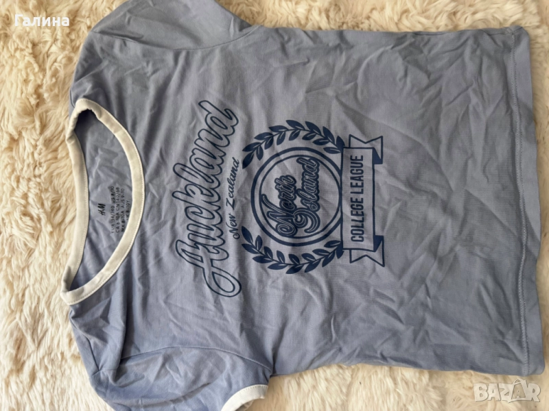 H&M тениска “Auckland College League”, размер 134/140, снимка 1