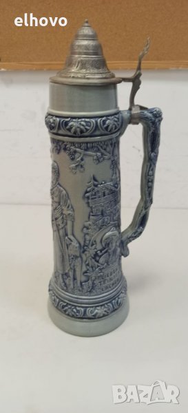 Немска керамична халба голяма -, снимка 1