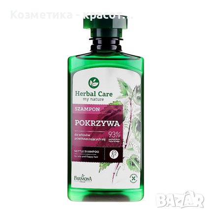 Шампоан "Коприва" за мазна коса, Farmona Herbal Care, 330 мл., снимка 1
