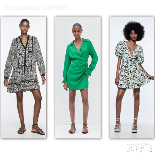 Нови рокли Zara, размер S/M, снимка 1