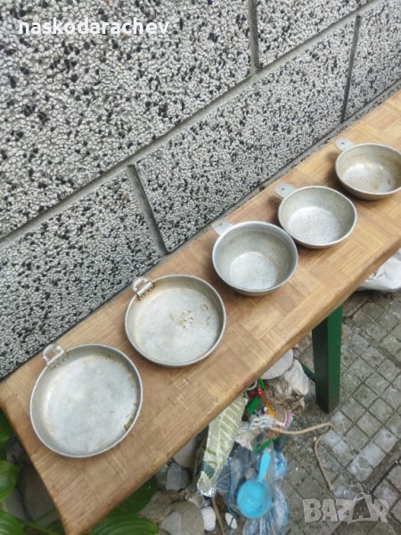 Войнишки алуминиеви канчета шолики за хранене , снимка 1
