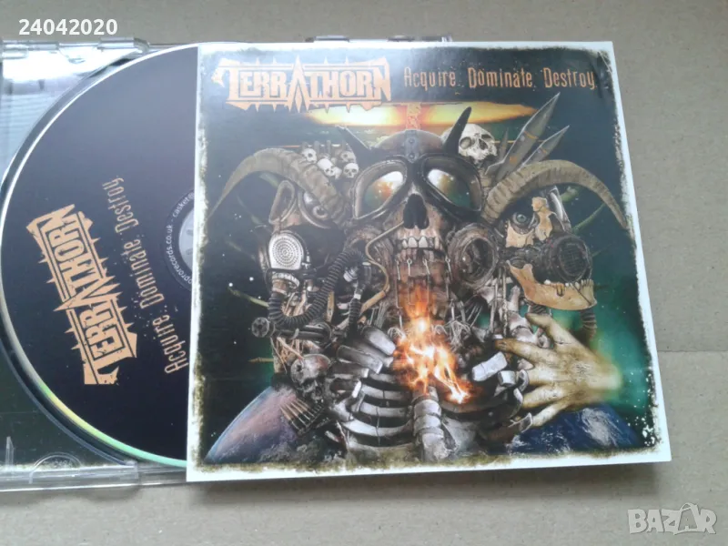 Terrathorn – Acquire Dominate Destroy UK thrash оригинален диск, снимка 1