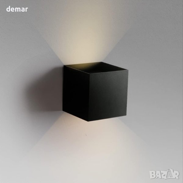 Aisilan LED стенна лампа, Черна модерна 3000K, IP65 Водоустойчива, снимка 1