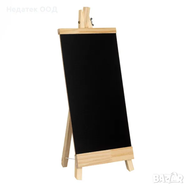 Дъска, Декоративна, За тебеширени маркери, Статив,  Дървен, 18x40 см, снимка 1