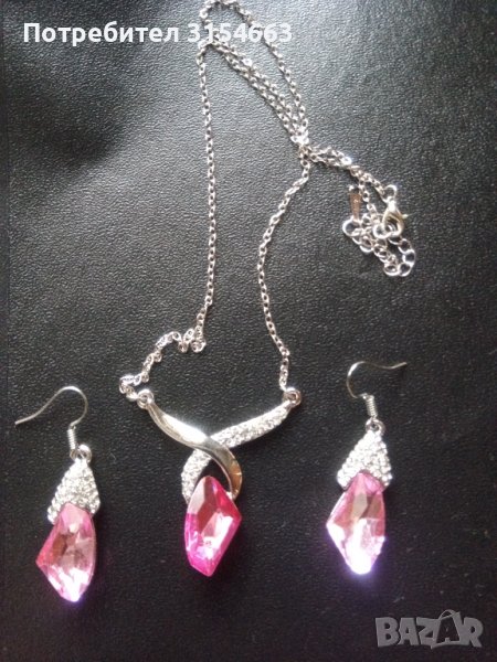  Комплект колие и обеци , снимка 1