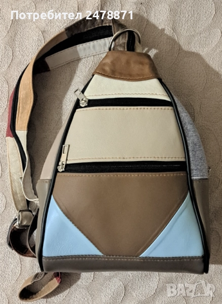 Чисто нова дамска раница от естествена кожа, снимка 1