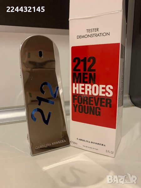 Carolina Herrera 212 Heroes 90ml  EDT Tester , снимка 1