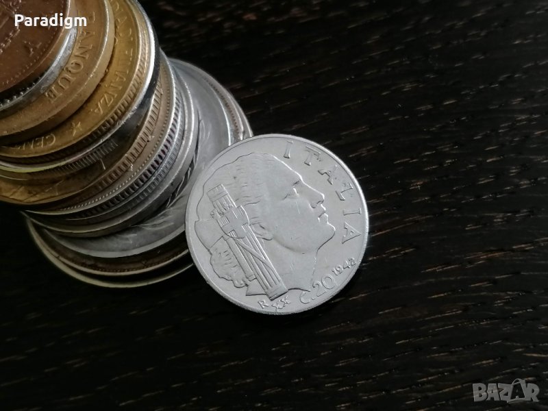 Монета - Италия - 20 чентесими | 1942г., снимка 1