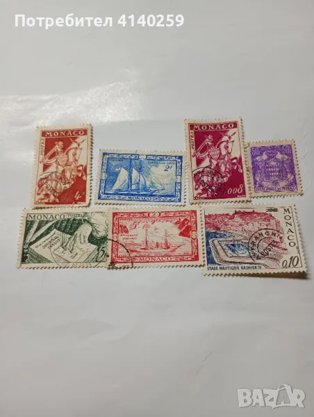 Монако марки стари , снимка 1