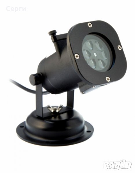 LED прожектор с 12 мотива, Подходящ и за вън, 6 часов таймер, Черен, снимка 1