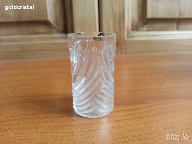 Стъклена вазичка ваза, снимка 1