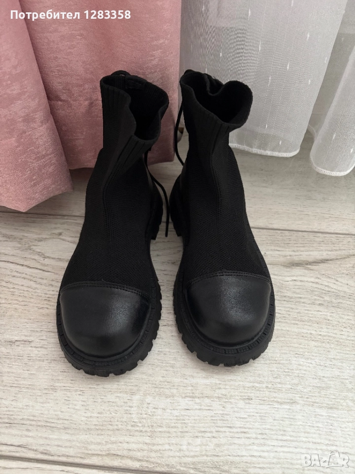 Боти за момиче от плат, снимка 1