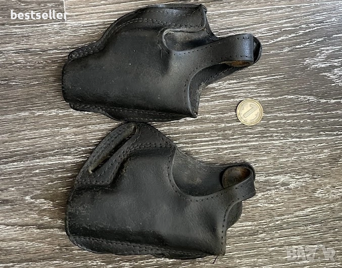 2 бр. кобури за пистолет естествена кожа , снимка 1