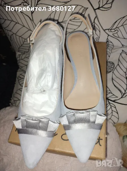 Маркови оригинални Официални обувки сатен 39.5 и велур 39 , снимка 1