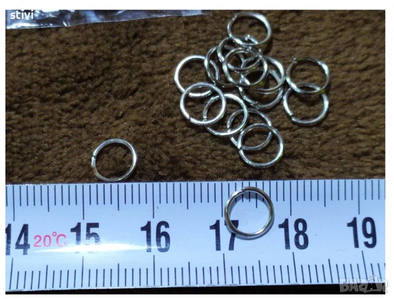 Халки за бижута , подходящи при изработване на бижута 8 мм., снимка 1