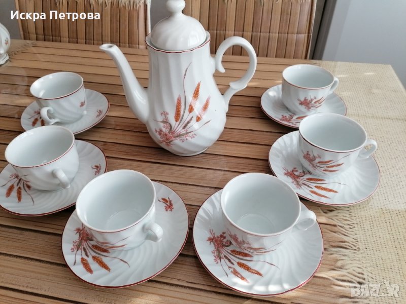 Сервиз за чай български и троен сет, снимка 1