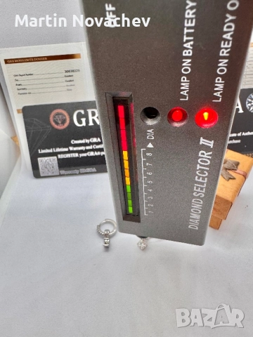 Сребърни обеци с мойсанит (Диамант) 0.5 карата, снимка 10 - Обеци - 52844065