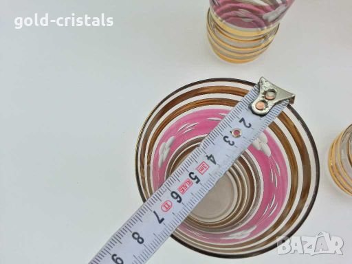 ретро  стъклени чаши и кана, снимка 6 - Антикварни и старинни предмети - 28486120