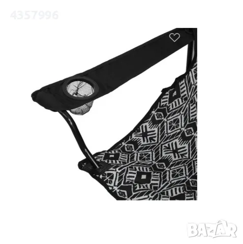 Сгъваем къмпинг стол, С калъф, Сив-Черен , снимка 3 - Столове - 49672898