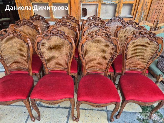 К-т от 12 броя изискани столове, снимка 2 - Столове - 51877345