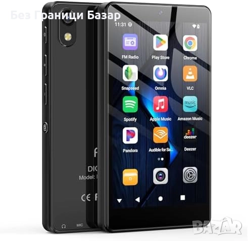 Нов Смарт MP3 плейър Android 13 96GB Spotify WiFi Bluetooth камера