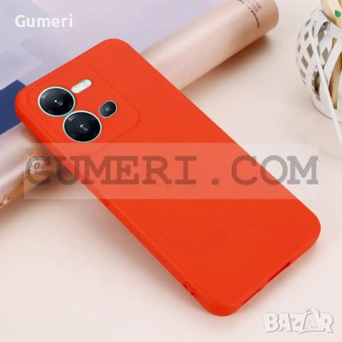 Vivo V25 - Силиконов Гръб - Велур, снимка 9 - Калъфи, кейсове - 39790047