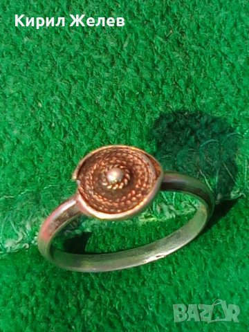 СТАР СРЕБЪРЕН ПРЪСТЕН СРЕБРО 925 РЪЧНА МАЙСТОРСКА ИЗРАБОТКА АНГЛИЯ 25817, снимка 2 - Пръстени - 35828329