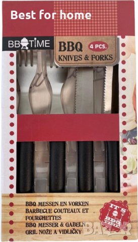BBQ Time комплект прибори за барбекю- 4 части, снимка 2 - Барбекюта - 36898175