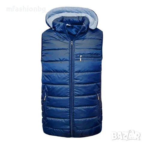 Мъжки елек с качулка, от М до 6XL, Произведен в България, снимка 3 - Якета - 47319231