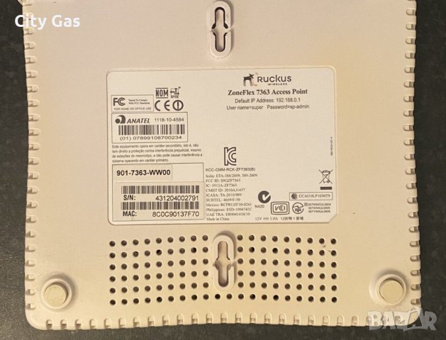 Ruckus ZoneFlex 7363 Access Point, снимка 2 - Рутери - 39283063