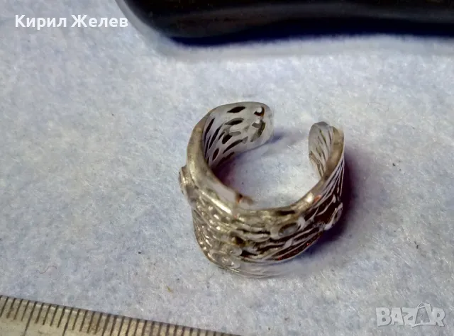 ШИКОЗЕН АЖУРЕН РЕГУЛИРУЕМ СКЪПОЦЕНЕН СРЕБЪРЕН ПРЪСТЕН СРЕБРО 925 с ФАСЕТИРАНИ БЛЕСТЯЩИ ЦИРКОНИ 49936, снимка 9 - Пръстени - 49294785