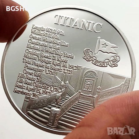 Титаник монета / Titanic coin - Silver, снимка 3 - Нумизматика и бонистика - 37900211