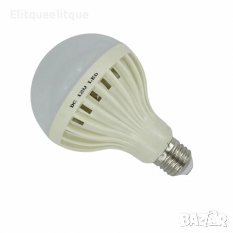 LED крушка 720LM 6400K 12V 12W E27, снимка 3 - Лед осветление - 52279483