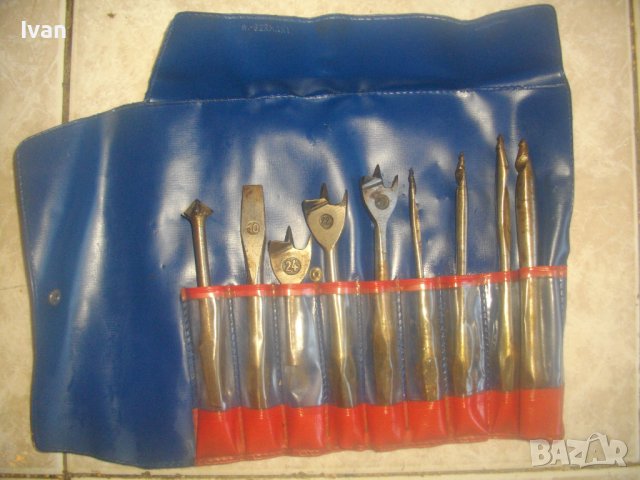 К-т Дърводелски Свредла-Старо Качество-WEST GERMANY-Dolpelst Gernacht-10-24мм-В Калъф-Инструменти, снимка 3 - Други инструменти - 43202230