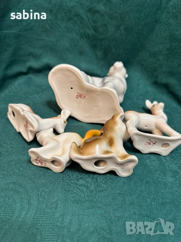 Фигурки на завод Полонное, СССР, анималистика, снимка 3 - Декорация за дома - 52974294