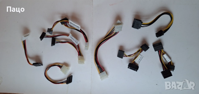 Захранващи SATA кабели  8 Броя/, снимка 6 - Кабели и адаптери - 52897782