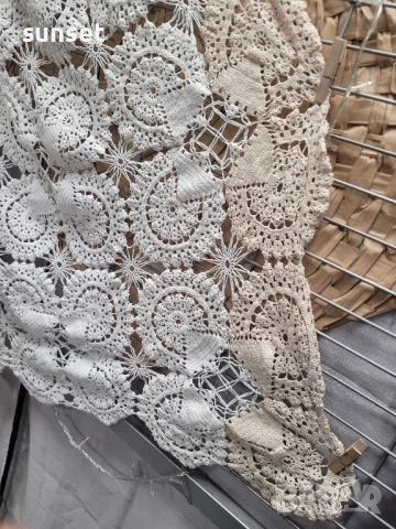 плетена покривка за диван или фотьойл -157/138, снимка 6 - Покривки за легло - 51829689