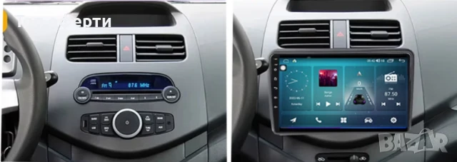 9-инчова мултимедия за Chevrolet Spark (2009–2014) + Подарък камера, снимка 3 - Аксесоари и консумативи - 50810048