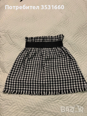 Стилна, къса пепитена пола, снимка 2 - Поли - 53434686