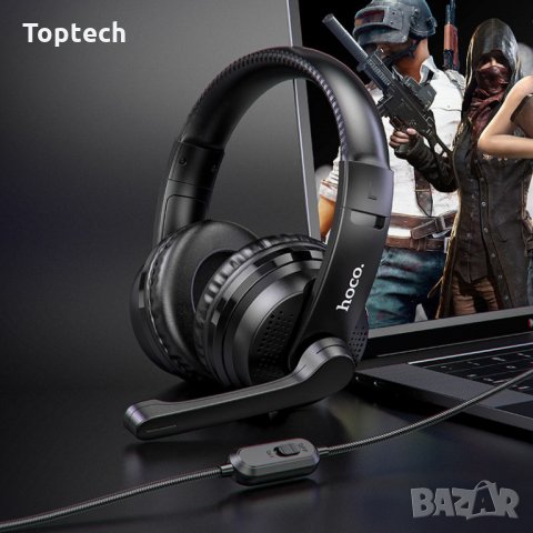 Гейминг слушалки Hoco Headphones “W103 Magic tour” gaming headset, снимка 4 - Слушалки за компютър - 33077372