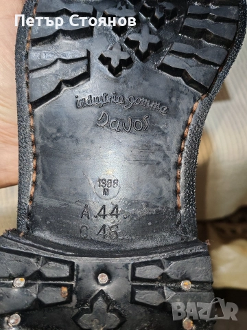 Италиански военни кубинки от естествена кожа Davos р-р 46, снимка 12 - Мъжки боти - 52945043