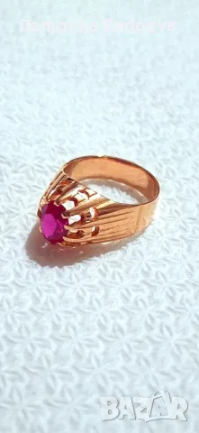 СССР златен пръстен проба 583, снимка 10 - Пръстени - 48707356