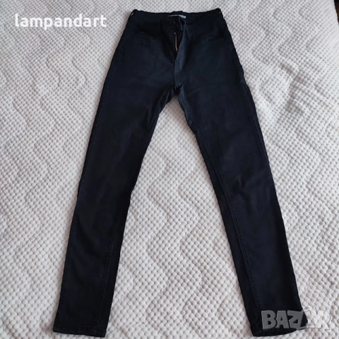 Дамски еластични черни дънки, снимка 3 - Дънки - 52384334